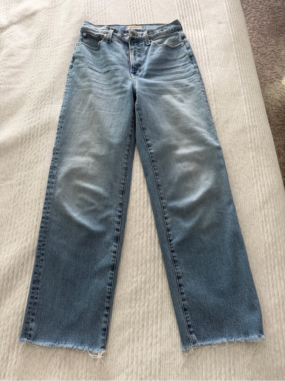 Madewell The Perfect Vintage Wide Leg Crop Jean 28T - Picture 2 of 6